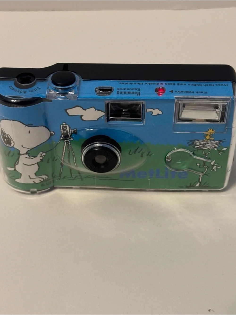 VTG Rare Peanuts Funpak Simple Use Point & Shoot 35mm Film Camera TESTED/WORKS